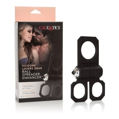 CalExotics Silicone Lovers Gear Ball Spreader Enhancer - Cock Rings
