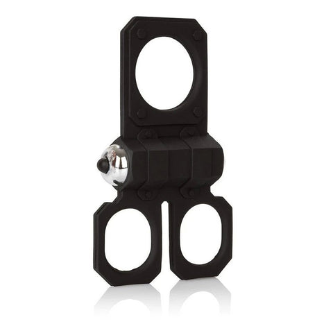 CalExotics Silicone Lovers Gear Ball Spreader Enhancer - Cock Rings