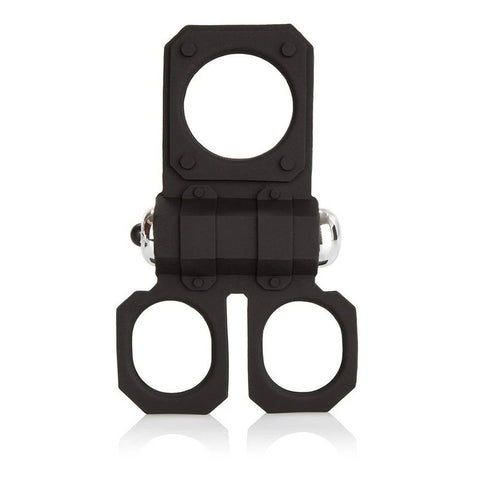 CalExotics Silicone Lovers Gear Ball Spreader Enhancer - Cock Rings