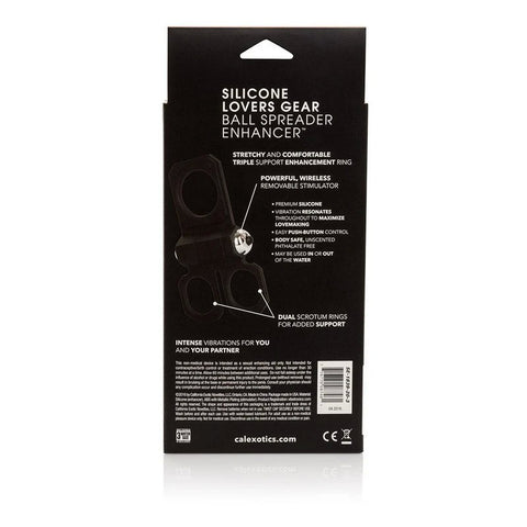 CalExotics Silicone Lovers Gear Ball Spreader Enhancer - Cock Rings