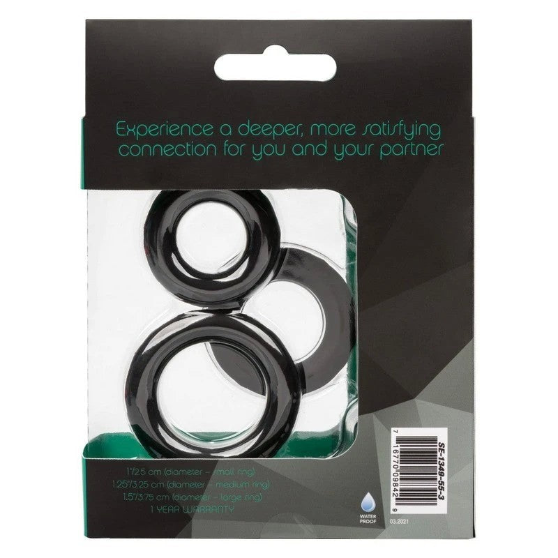 Link Up Ultra-Soft Supreme Stretchy Cock Ring Set Ball and Cock Toys