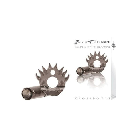 Zero Tolerance Crossbones Flame Thrower Single Bullet Cock Ring - Cock Rings