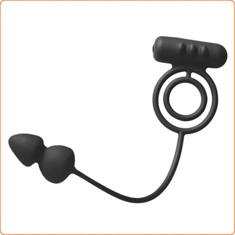 BDStyle Dual Delight - Vibrating Cock Ring and Anal Beads Anal Beads and Balls