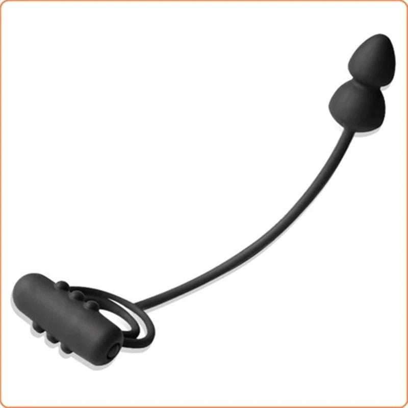 BDStyle Dual Delight - Vibrating Cock Ring and Anal Beads Anal Beads and Balls