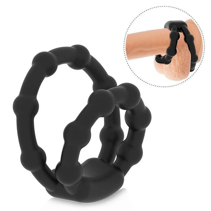 Silicone Love Ring Ball and Cock Toys