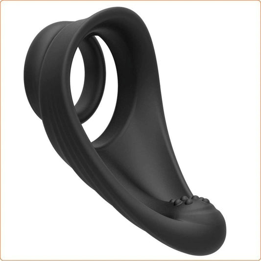 Silicone Dual Penis Ring with Taint Teaser {% if variant != 'Default Title' and variant != blank %} {% endif %} Ball and Cock Toys