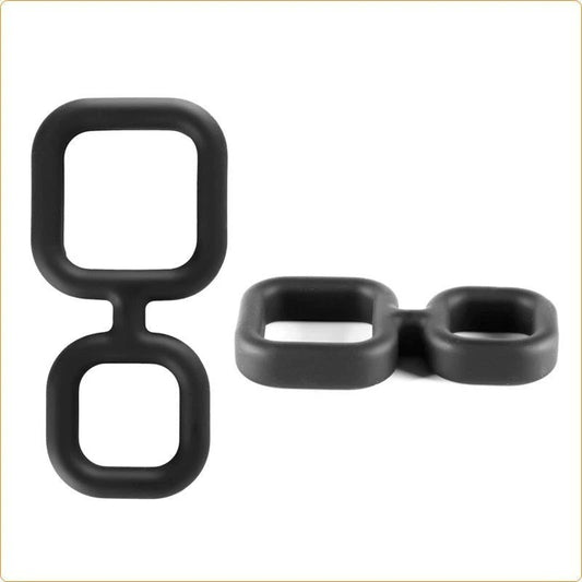 Dual-Ring Delight - Elevate Your Intimate Experiences - Ball and Cock Toys
