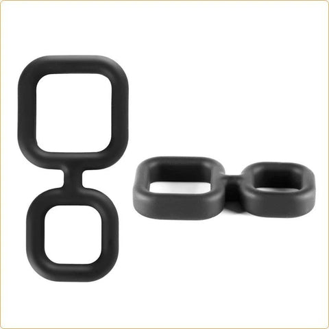 Dual-Ring Delight - Elevate Your Intimate Experiences - Ball and Cock Toys