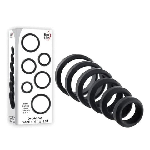 Adam & Eve Pleasure Enhancing Cock Ring Set - Ball and Cock Toys