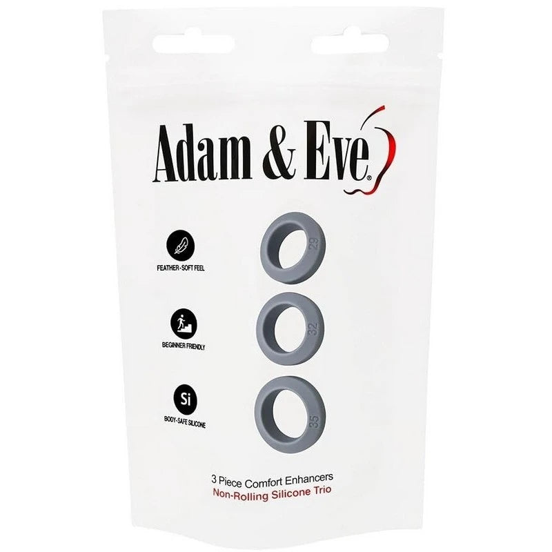 Adam & Eve Pleasure Enhancing Cock Ring Set Ball and Cock Toys