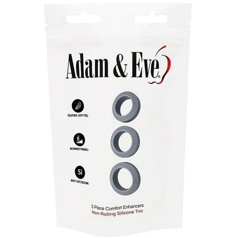 Adam & Eve Pleasure Enhancing Cock Ring Set - Ball and Cock Toys