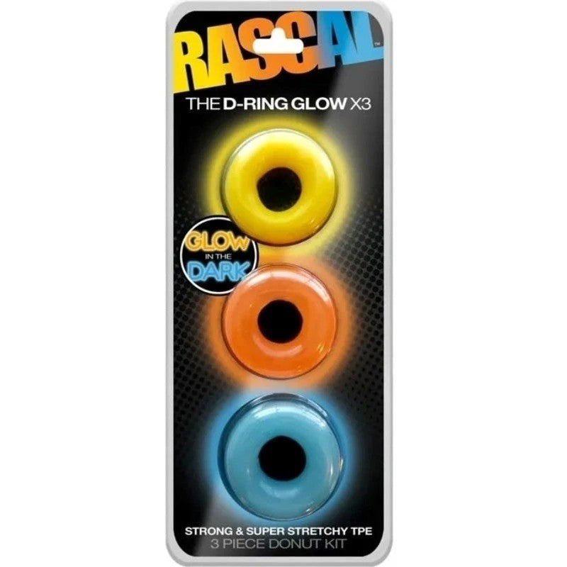 The D-Ring Glow X3 Ball and Cock Toys