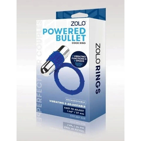 Powered Bullet Cock Ring - Ball and Cock Toys
