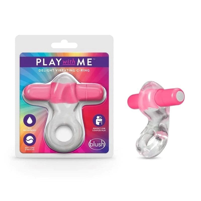 Delight Vibrating C-Ring Pink Vibrating Cock Rings