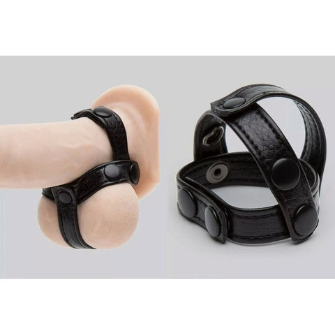Leather Vibe Cock Ring - Vibrating Cock Rings