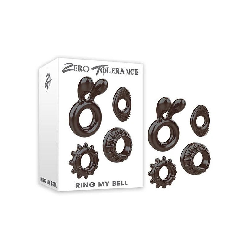 Zero Tolerance Ring My Bell 4 Piece Cock Ring Set Cock Ring Sets
