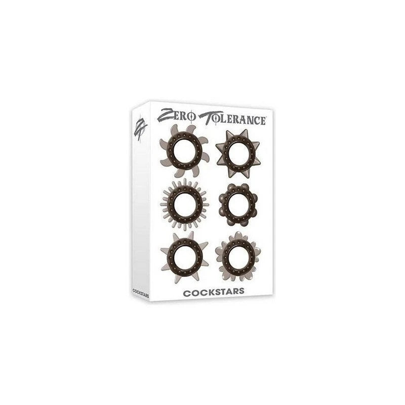Zero Tolerance Cockstars 6 Pack Cock Ring Set Cock Ring Sets