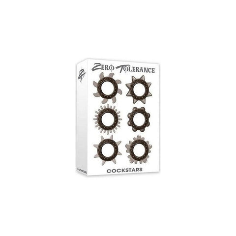 Zero Tolerance Cockstars 6 Pack Cock Ring Set - Cock Ring Sets