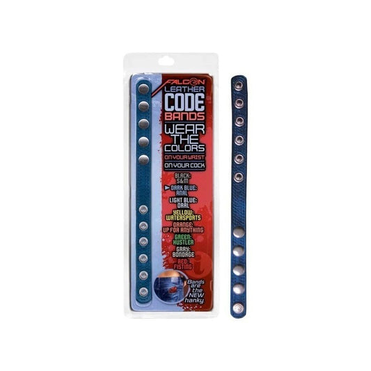 Falcon Leather Code Band Cock Ring - Cock Rings