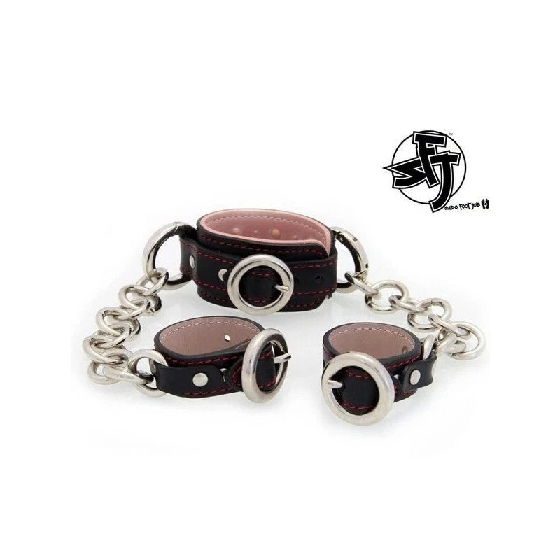 Sado Foot Job Ballring With Chains Cock Rings