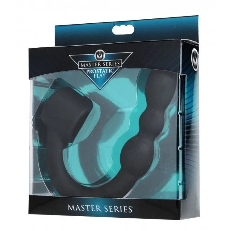 Prostatic Play Excursion Ring with Flexible Beaded Anal Arm Prostate Toys