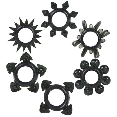 Doc Johnson Tower of Power Stretchy Cock Rings - Stretchy Cock Rings