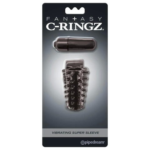 Pipedream Fantasy C-Ringz Vibrating Super Cock Sleeve - Cock Rings