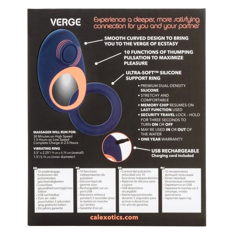 Link Up Verge Dual Stimulator Mens Cock Ring Cock Rings
