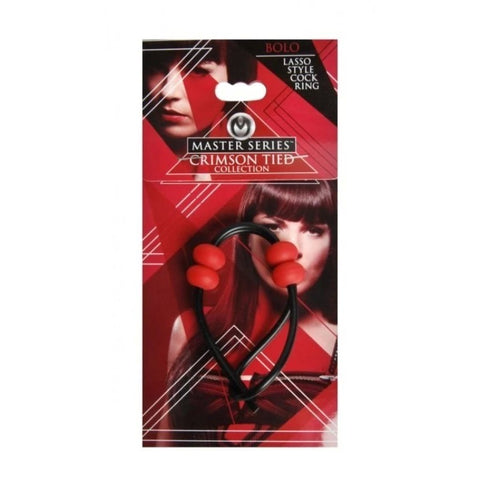 Master Series Crimson Tied Bolo Lasso Cock Ring - Cock Rings