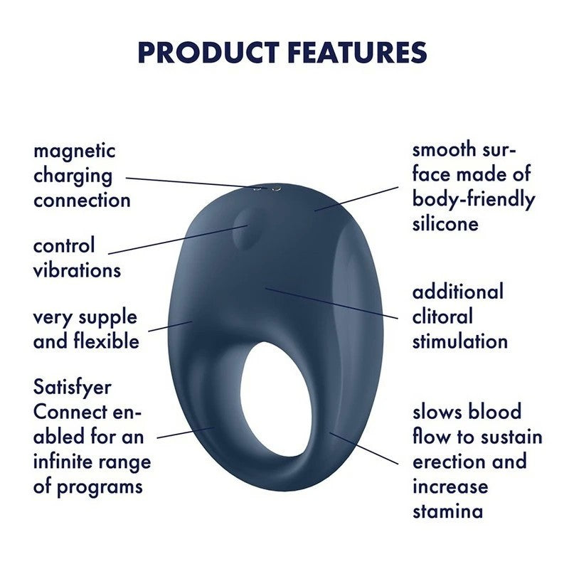 Satisfyer Strong One App Connected Penis Ring Vibrator Cock Rings