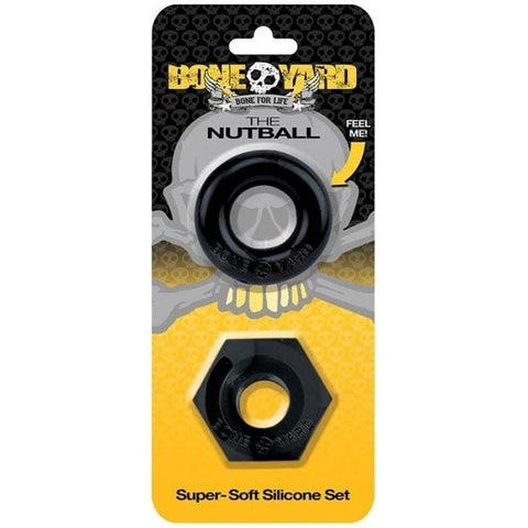 Boneyard The Nutball Super-Soft Silicone Ring Set - Ball and Cock Toys