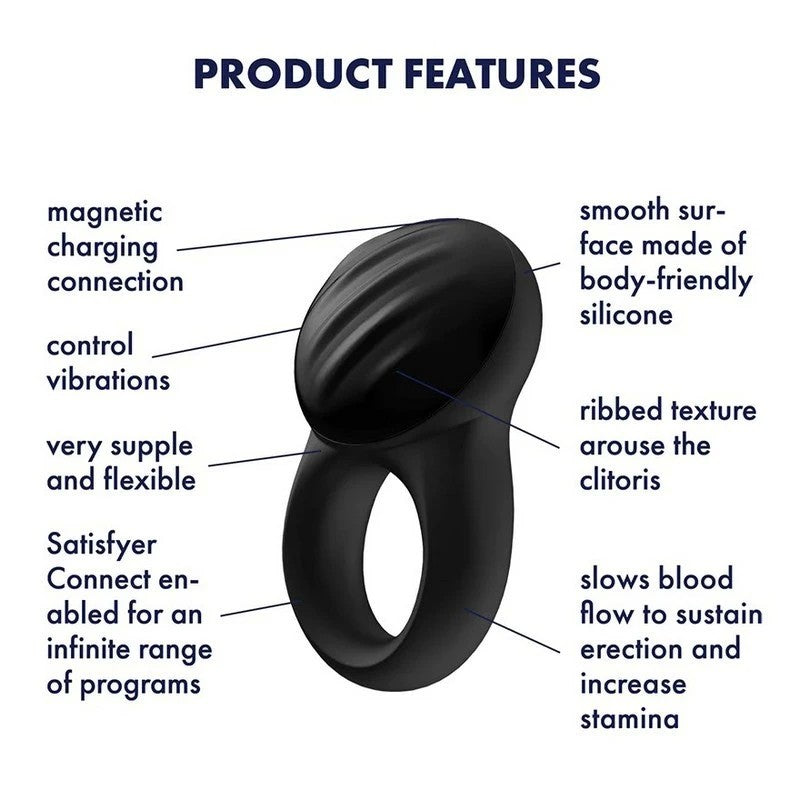 Satisfyer Signet Mobile App Control Vibrating Cock Ring Vibrating Cock Rings