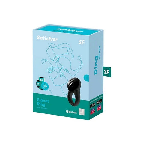 Satisfyer Signet Mobile App Control Vibrating Cock Ring - Vibrating Cock Rings
