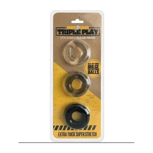 Boneyard Triple Play Cock Rings Cock Rings