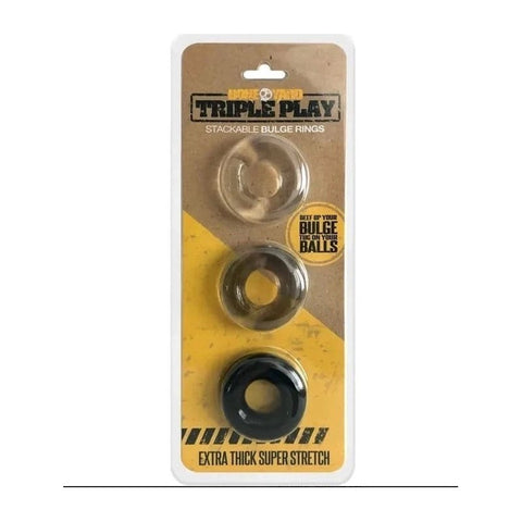 Boneyard Triple Play Cock Rings - Cock Rings
