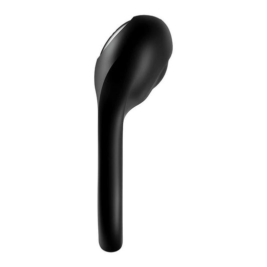 Satisfyer Majestic Duo Silicone Flexible Cock Ring Black - Cock Rings