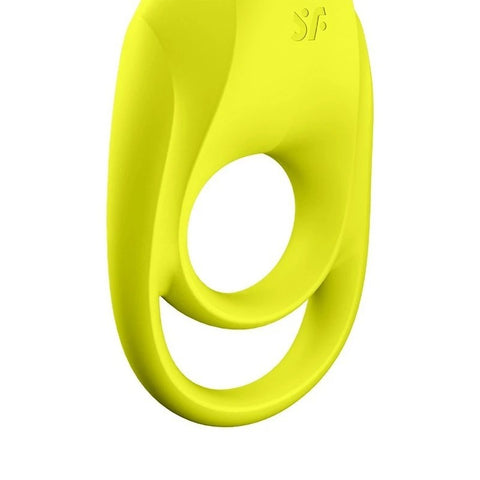 Satisfyer Spectacular Duo Vibrating Silicone Cock Ring Light Green - Ball and Cock Toys