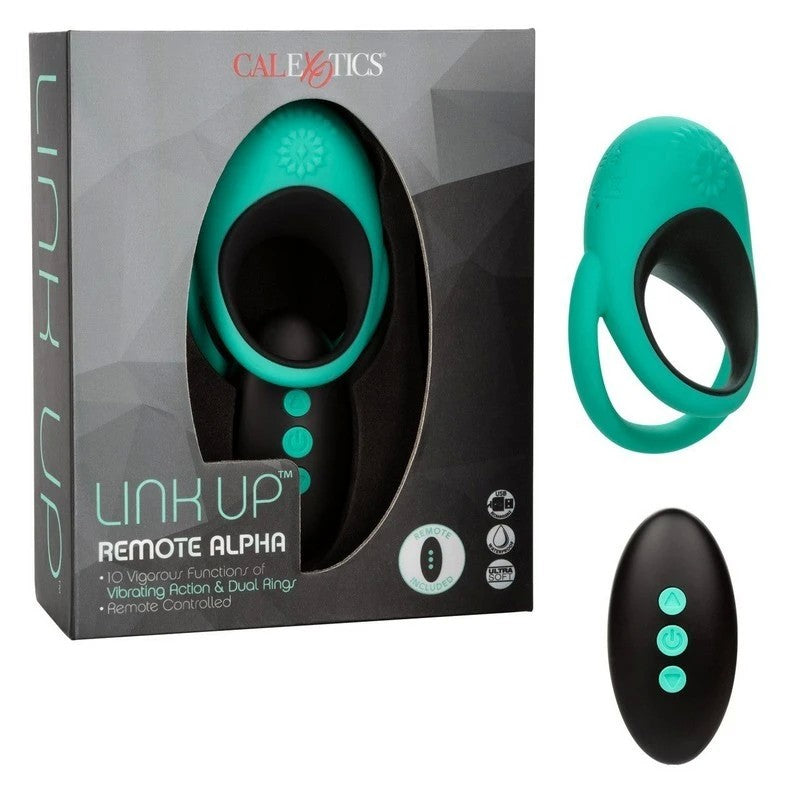 Link Up Remote Alpha Multi Functionc Cock Ring Vibrating Cock Rings