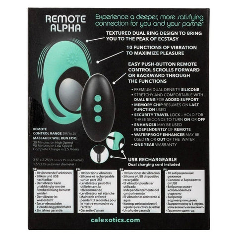 Link Up Remote Alpha Multi Functionc Cock Ring - Vibrating Cock Rings