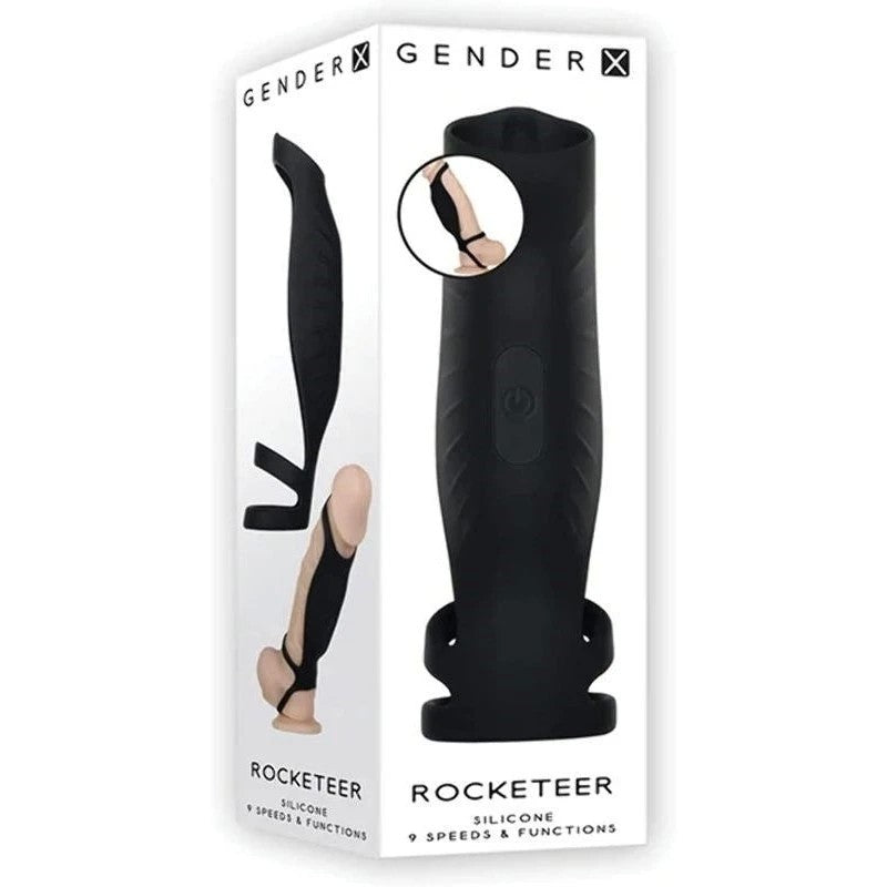 Gender X ROCKETEER - Innovative Pleasure Device for Solo or Shared Ecstasy Pumps, Extenders and Sleeves