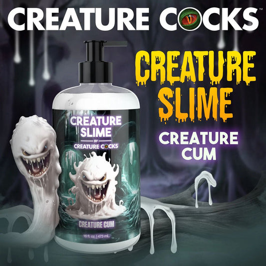 XR Brands Creature Slime by Creature Cocks Creature Cum Water Based Lubricant 473ml Pump Bottle - Water Based Lubes