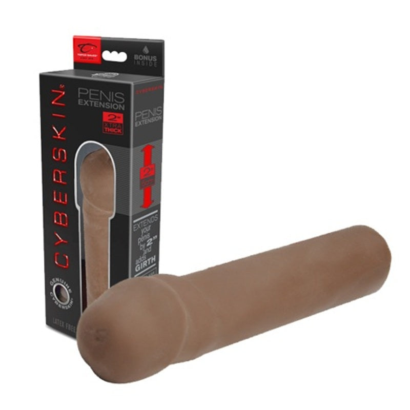 CyberSkin 2 Inch Xtra Thick Transformer Penis Extension Penis Sleeves and Extenders