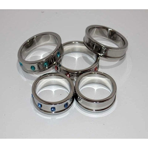 Deep Shallow 55mm Penis Ring Gemmed - Cock Rings