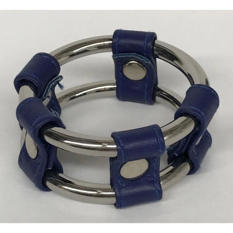 Plaintube Steel Double Cock Ring in Purple - Cock Rings