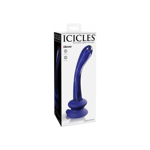 Pipedream Icicles No. 89 Suction Cup Base Glass Massager - Glass Sex Toys