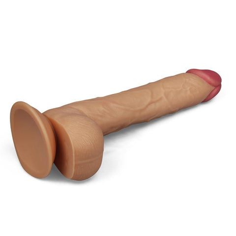 Lovetoy King Size High Quality 10 Inch Realistic Dildo Flesh - Realistic Dildos