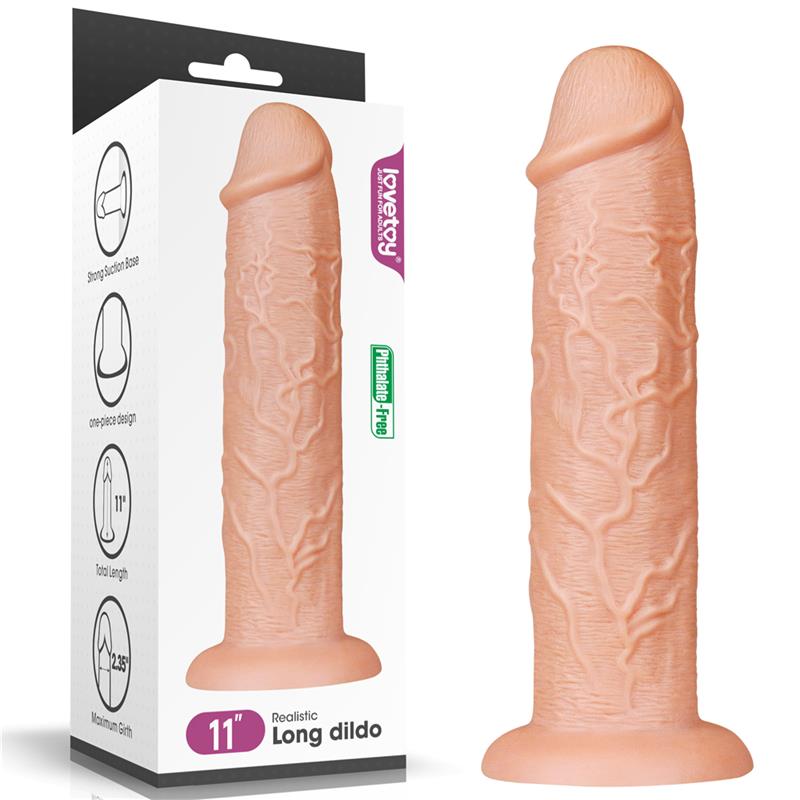 Lovetoy King Size High Quality 11 Inch Realistic Dildo Flesh Realistic Dildos