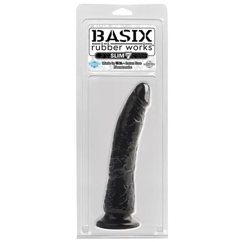 Pipedream Basix 7 Inch Slim Realistic Dong with Suction Cup - Realistic Dildos