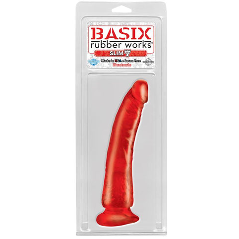 Pipedream Basix 7 Inch Slim Realistic Dong with Suction Cup - Realistic Dildos