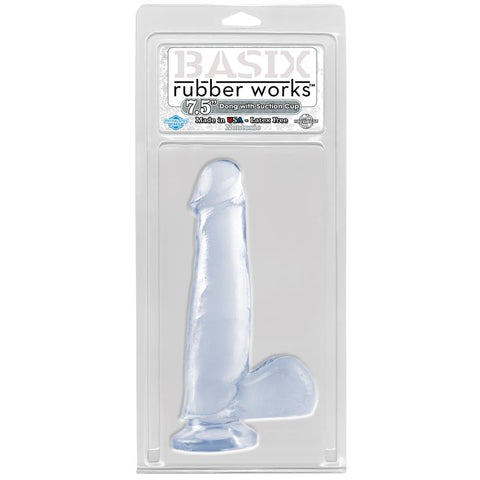 Pipedream Basix 7.5 Inch Thin Suction Cup Realistic Dong - Realistic Dildos